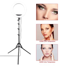 Load image into Gallery viewer, 18&quot; LED Ring Light with Tripod