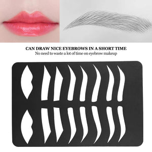 Eyebrows/Lips Stencil (1pc)